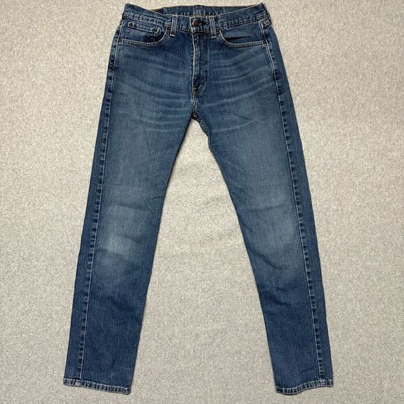 Levi’s 505 Men’s Size 32x34 Regular Fit Straight Leg Jeans Distressed Denim - Picture 1 of 10